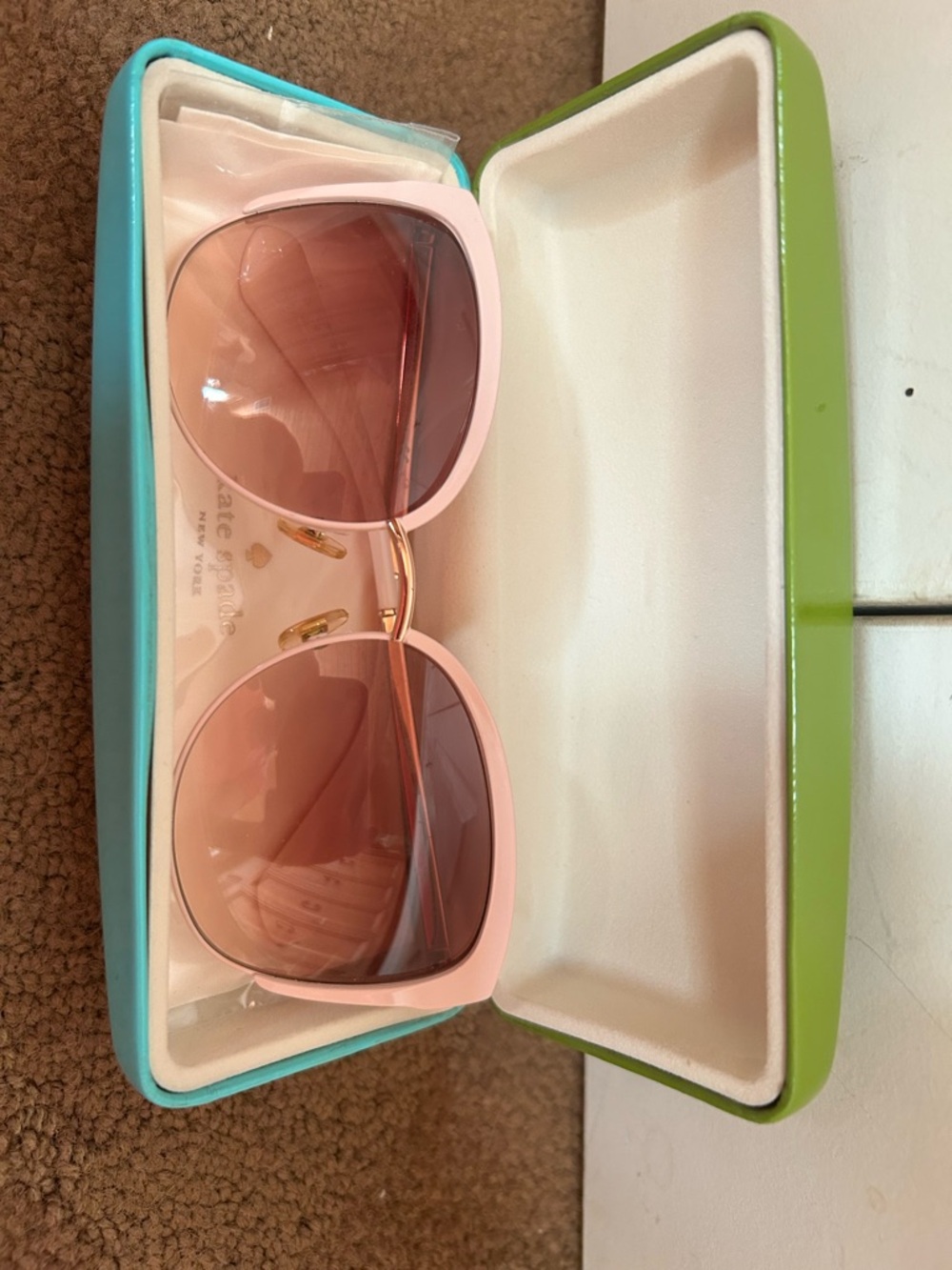 kate spade Pink Gradient Oversized Sunglasses
